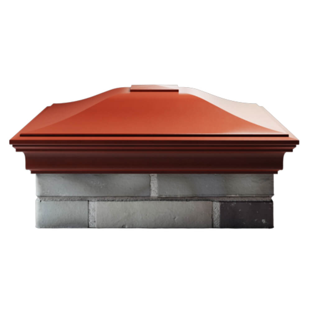 Колпак Zking Монблан Красный на столб 2х2 кирпича (515х515мм) в Грозном фото