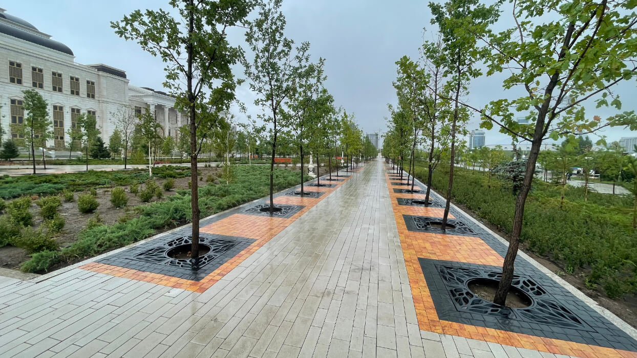 Приствольная решетка для дерева ZKING CRUST 1.2х1.2м Черная в Грозном фото