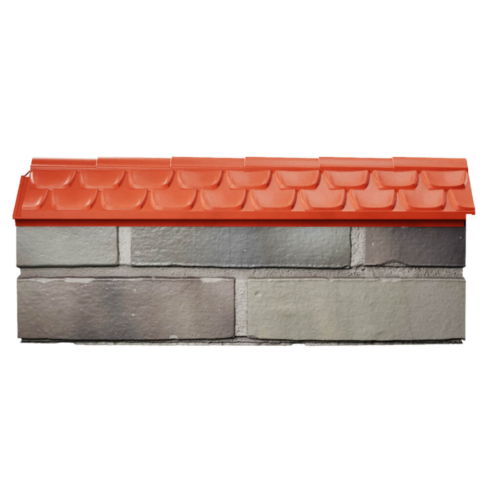 Парапет Zking Эльбрус Красный с посадкой на 0.5 кирпича (130мм) в Грозном фото