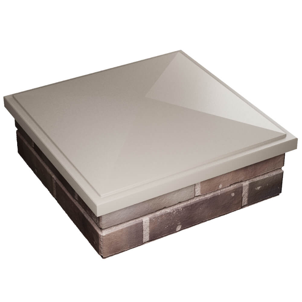 Колпак Zking БонаМоно Бежевый на столб 2х2 кирпича (515х515, 530х530мм) в Грозном фото