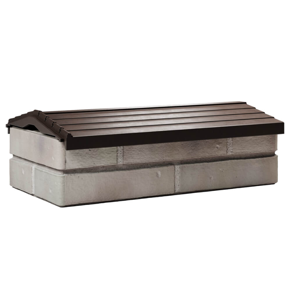 Парапет Zking Бона ХайТек Коричневый с посадкой на 1 кирпич (200/225/255мм) Грозный фото