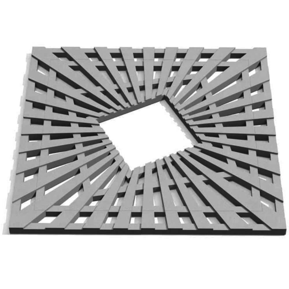 Приствольная решетка для дерева ZKING ATMOSPHERE 1.2х1.2м Серая Грозный фото