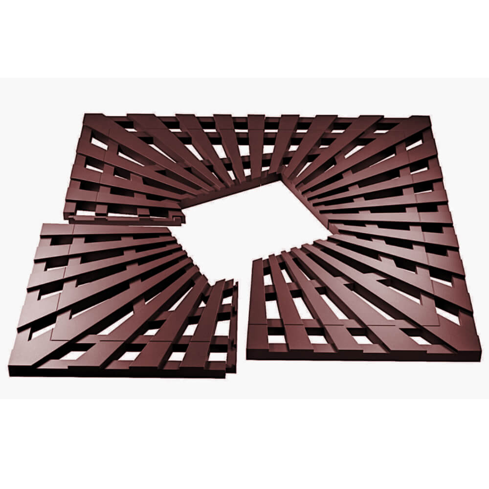 Приствольная решетка для дерева ZKING ATMOSPHERE 1.2х1.2м Коричневая в Грозном фото