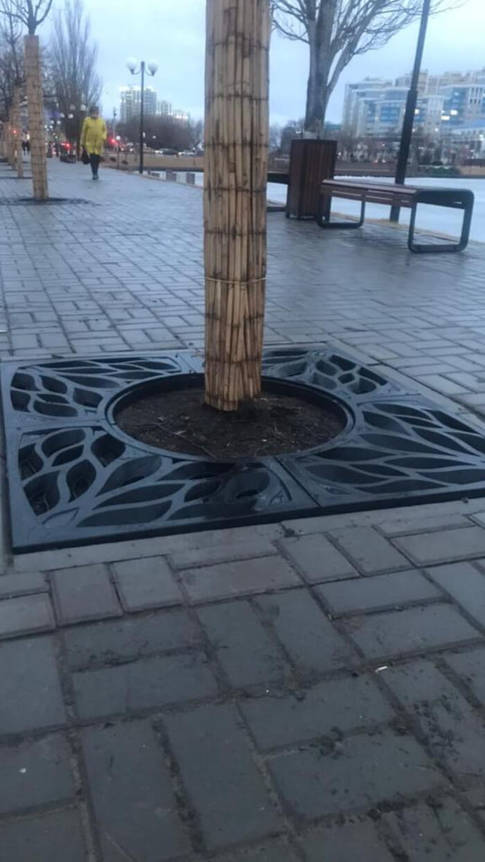 Приствольная решетка для дерева ZKING CRUST 1.2х1.2м Черная в Грозном фото