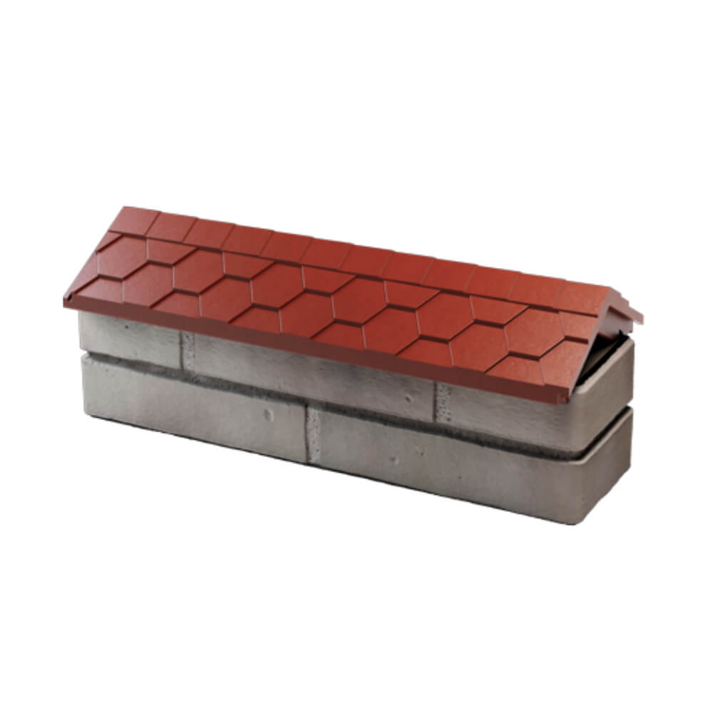 Парапет Zking Эверест Красный с посадкой на 0.5 кирпича (130мм) в Грозном фото