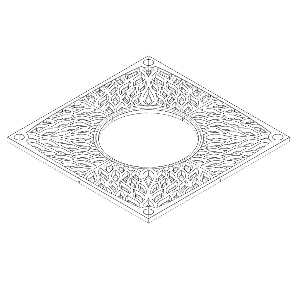 Приствольная решетка для дерева ZKING CRUST 2х2м Черная в Грозном фото