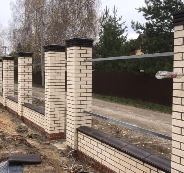 Колпак Zking Бона ХайТек Коричневый на столб 1.5х1.5 кирпича (385х385мм) в Грозном фото