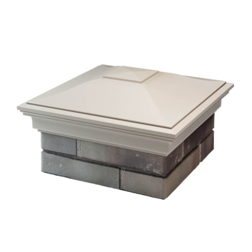 Колпак Zking Монблан Бежевый на столб 1.5х1.5 еврокирпича 0.7НФ (355х355мм) в Грозном фото