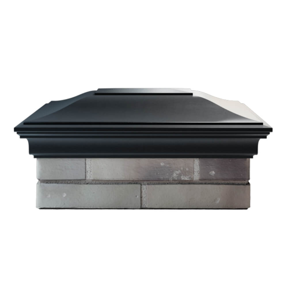 Колпак Zking Монблан Черный на столб 2х1.5 кирпича (515х385мм) в Грозном фото