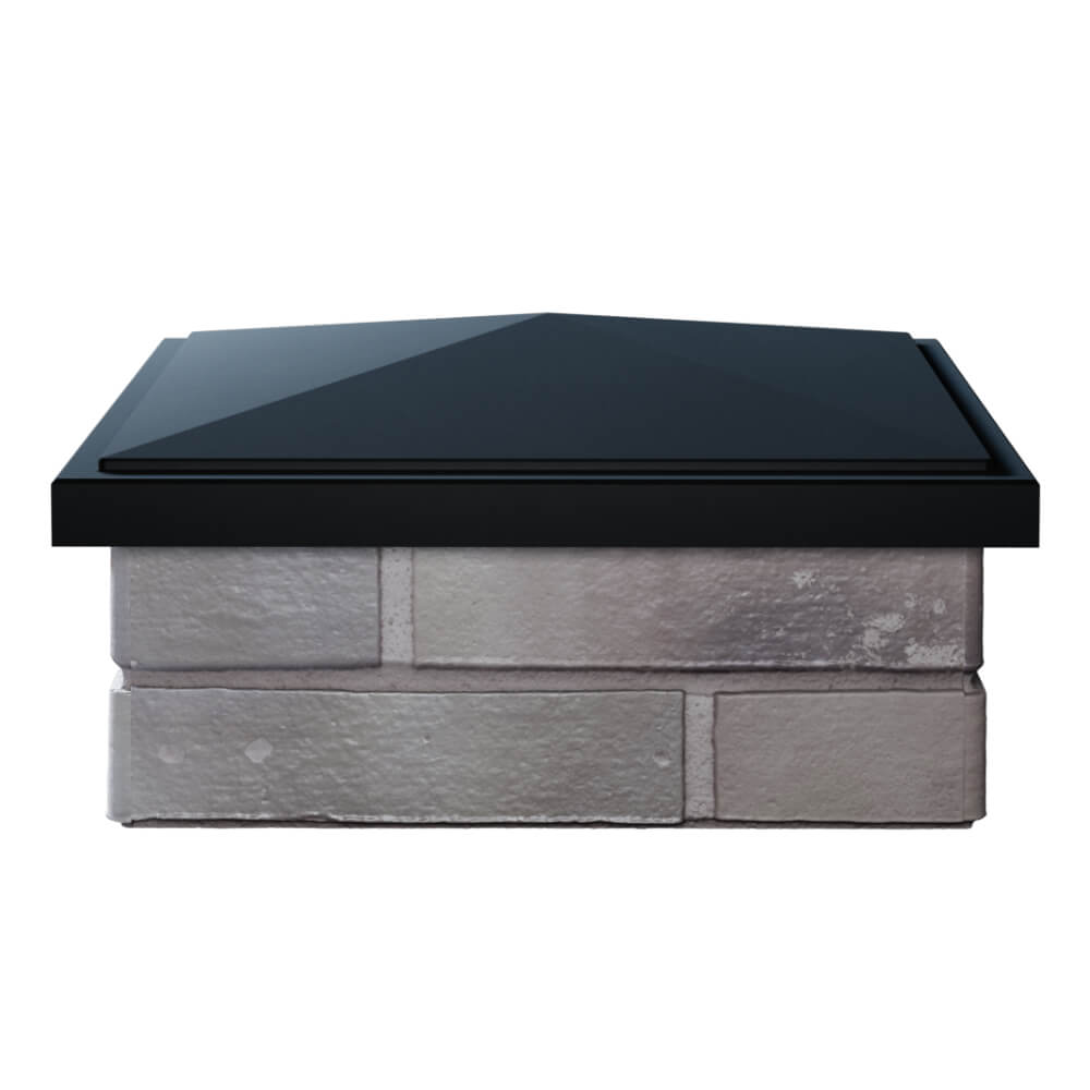 Колпак Zking БонаМоно Черный на столб 1.5х1.5 кирпича (385х385, 400х400мм) Грозный фото