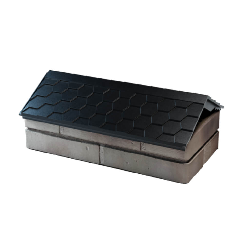 Парапет Zking Эверест Черный с посадкой на 1 кирпич (200/225/255мм) в Грозном фото