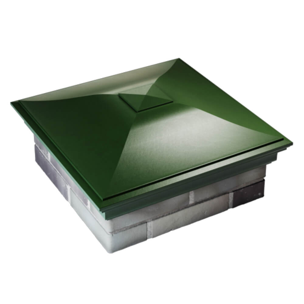 Колпак Zking Монблан Зеленый на столб 2х2 кирпича (515х515мм) Грозный фото