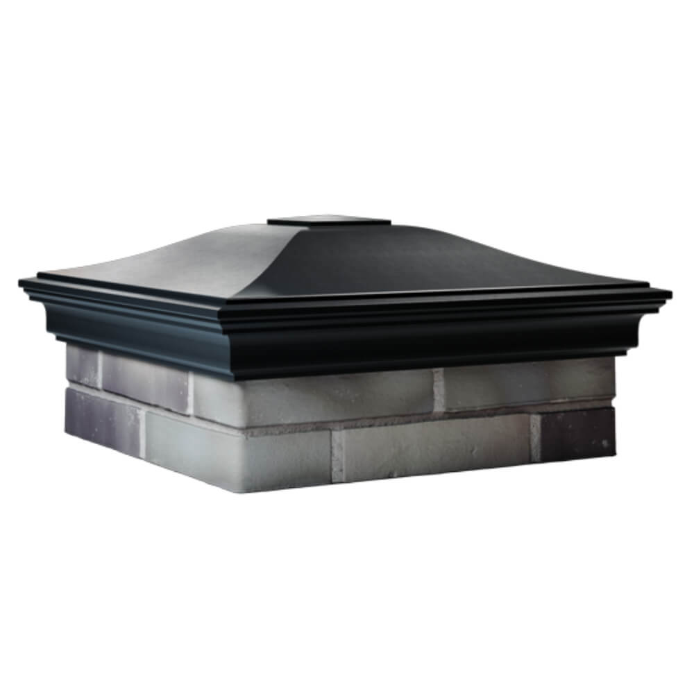 Колпак Zking Монблан Черный на столб 2х2 кирпича (515х515мм) в Грозном фото