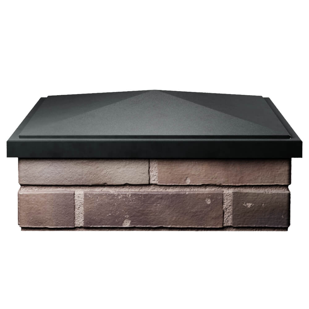 Колпак Zking БонаМоно Черный на столб 2х2 кирпича (515х515, 530х530мм) Грозный фото