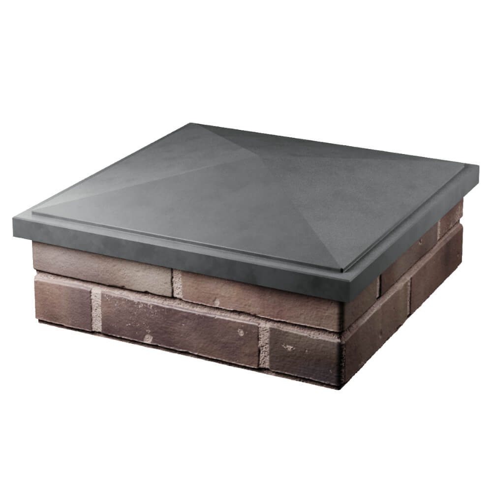 Колпак Zking БонаМоно Серый на столб 2х2 кирпича (515х515, 530х530мм) в Грозном фото