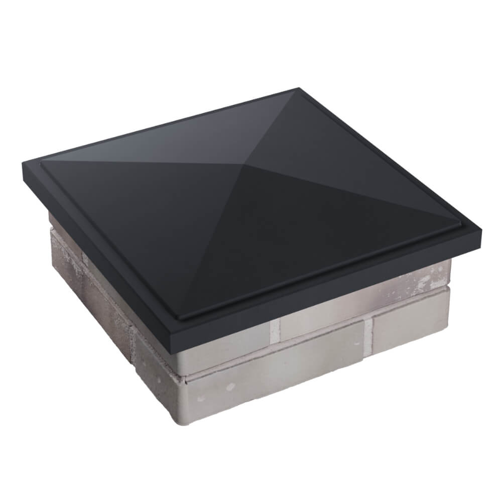 Колпак Zking БонаМоно Серый на столб 1.5х1.5 кирпича (385х385, 400х400мм) в Грозном фото