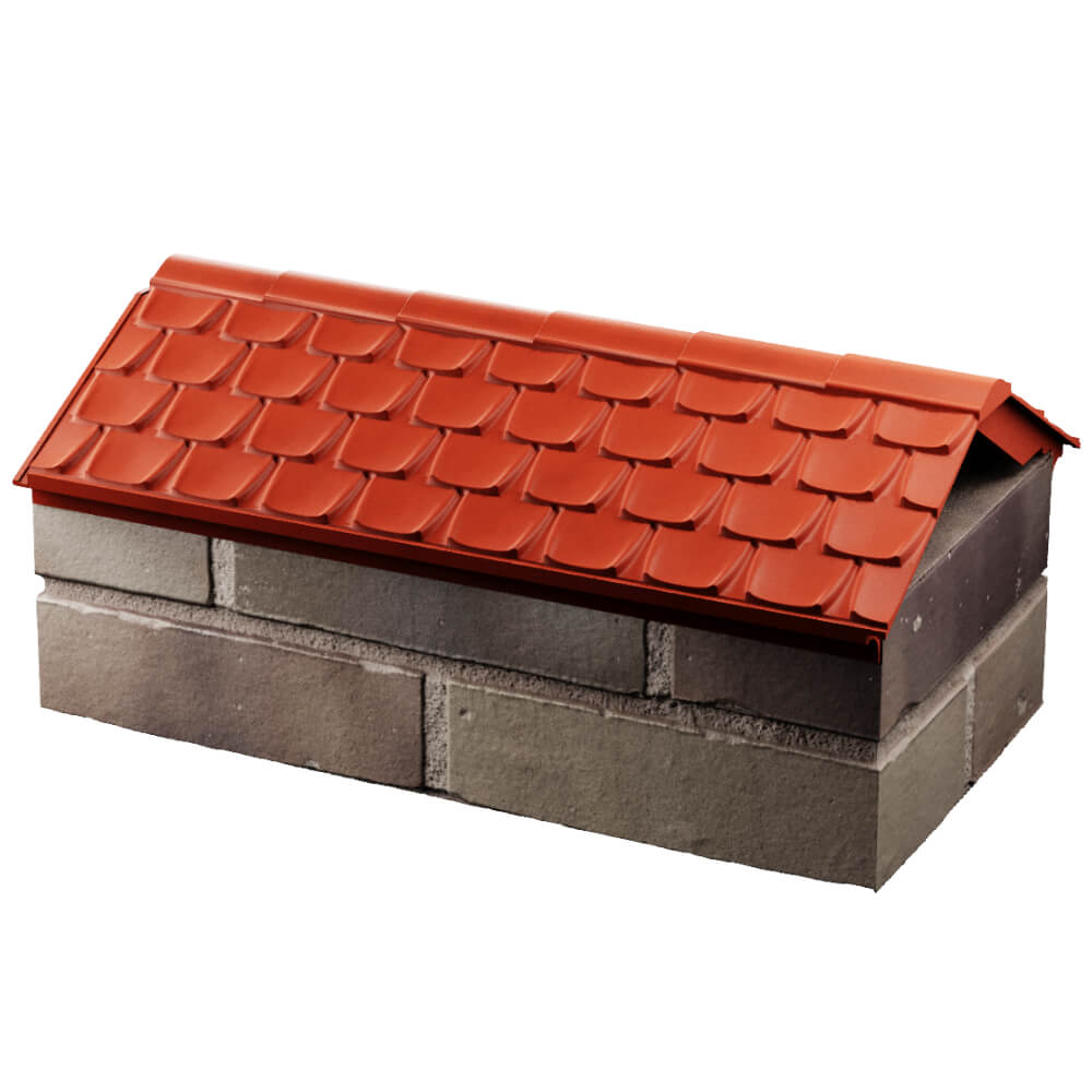 Парапет Zking Эльбрус Красный с посадкой на 1 кирпич (255мм) в Грозном фото