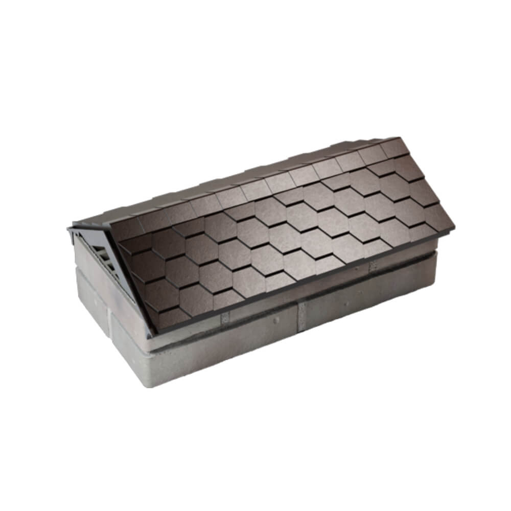 Парапет Zking Эверест Коричневый с посадкой на 1 кирпич (200/225/255мм) в Грозном фото