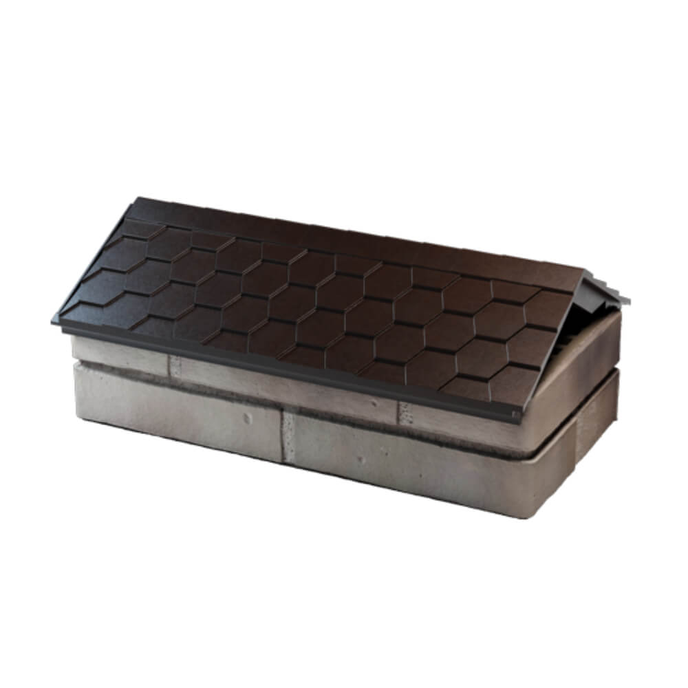 Парапет Zking Эверест Коричневый с посадкой на 1 кирпич (200/225/255мм) в Грозном фото