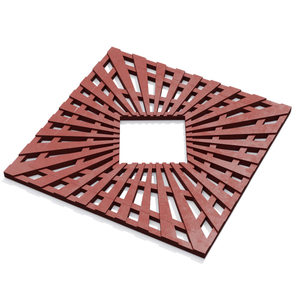 Приствольная решетка для дерева ZKING ATMOSPHERE 1.2х1.2м Красная в Грозном фото