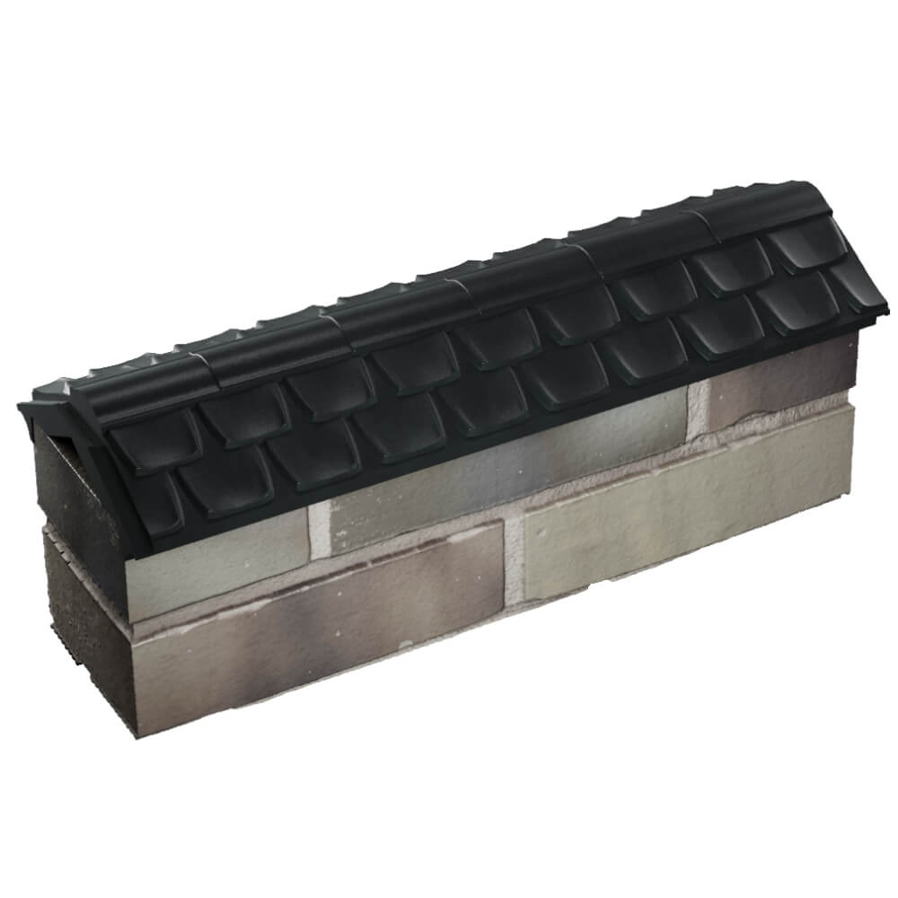 Парапет Zking Эльбрус Черный с посадкой на 0.5 кирпича (130мм) в Грозном фото