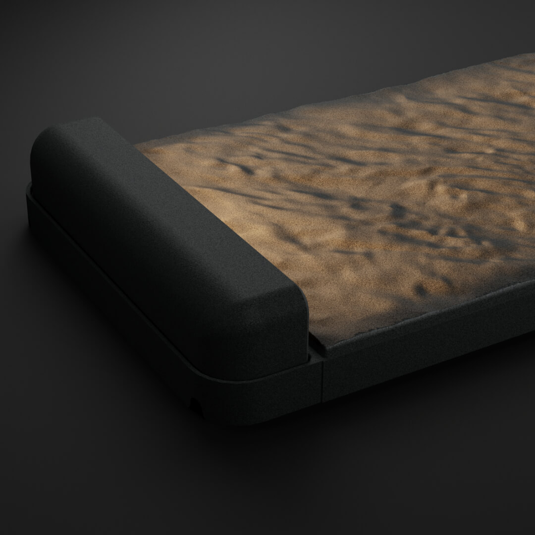 LED Светильник для шаговой плиты STONE Графитовый Серый 330х75х98мм в Грозном фото