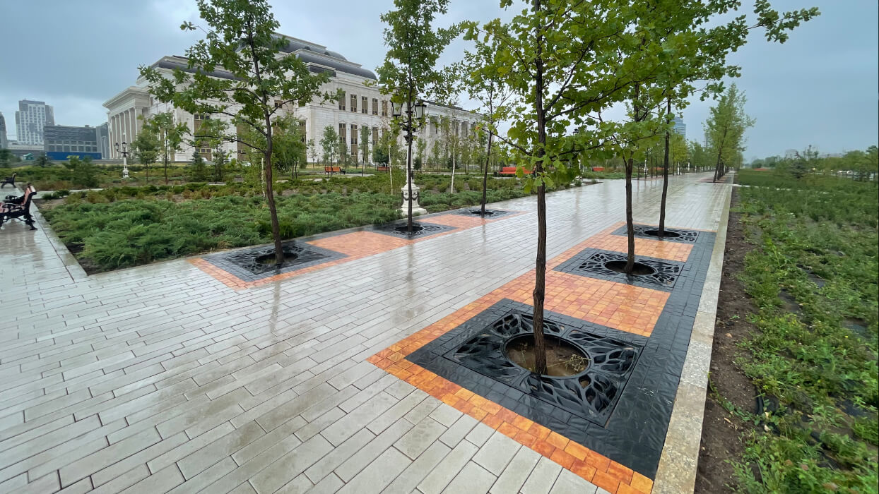 Приствольная решетка для дерева ZKING CRUST 1.2х1.2м Черная в Грозном фото