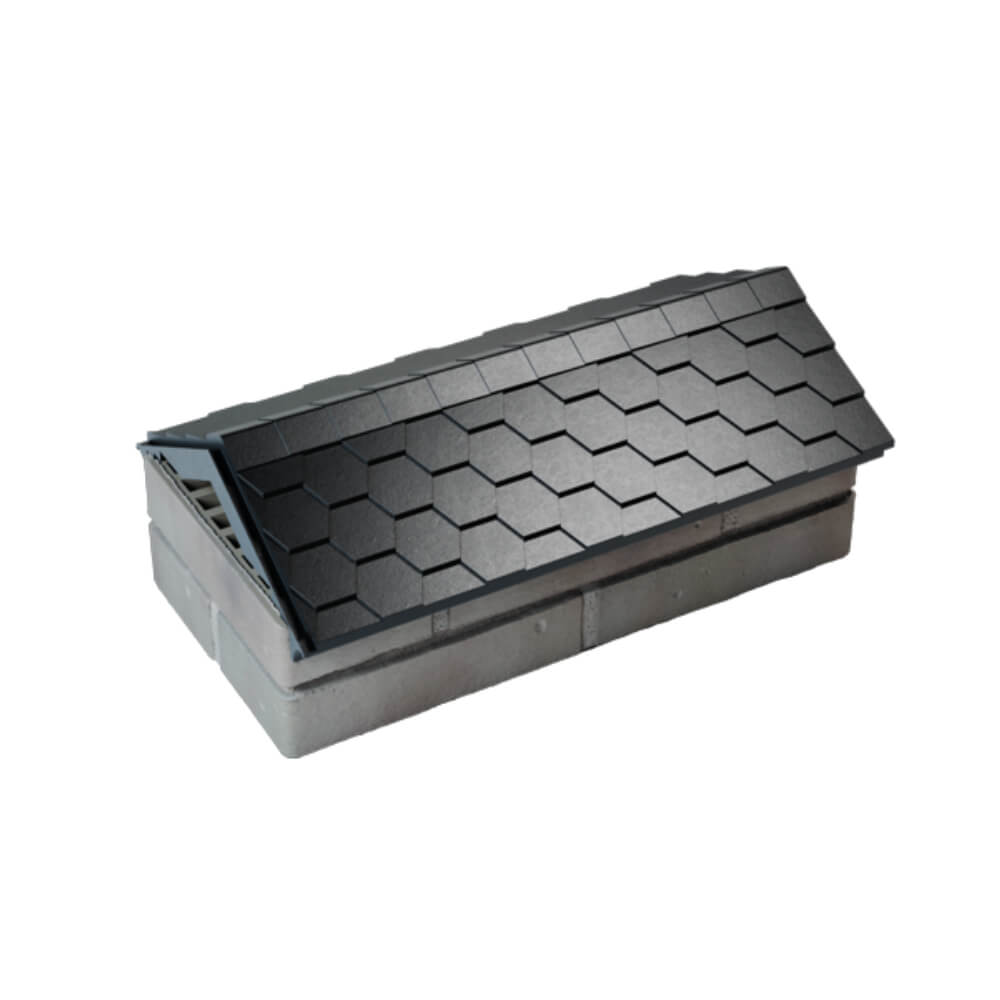 Парапет Zking Эверест Черный с посадкой на 1 кирпич (200/225/255мм) в Грозном фото