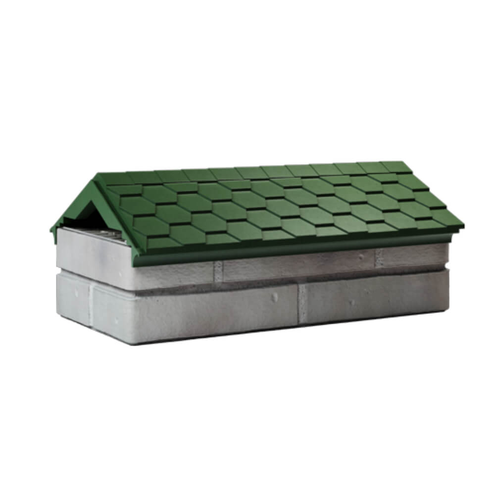 Парапет Zking Эверест Зеленый с посадкой на 1 кирпич (200/225/255мм) Грозный фото