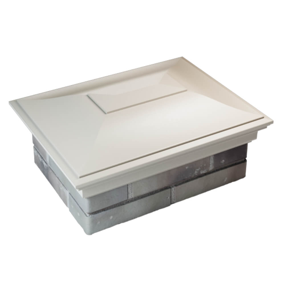 Колпак Zking Монблан Бежевый на столб 2х1.5 кирпича (515х385мм) Грозный фото