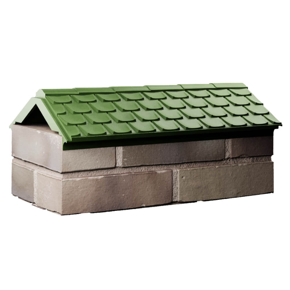 Парапет Zking Эльбрус Зеленый с посадкой на 1 кирпич (255мм) Грозный фото