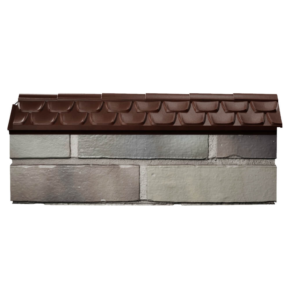 Парапет Zking Эльбрус Коричневый с посадкой на 0.5 кирпича (130мм) в Грозном фото
