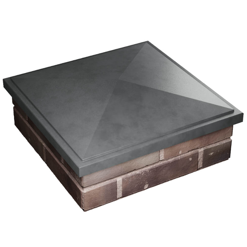 Колпак Zking БонаМоно Серый на столб 2х2 кирпича (515х515, 530х530мм) в Грозном фото