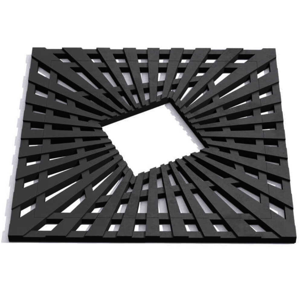 Приствольная решетка для дерева ZKING ATMOSPHERE 1.2х1.2м Черная Грозный фото