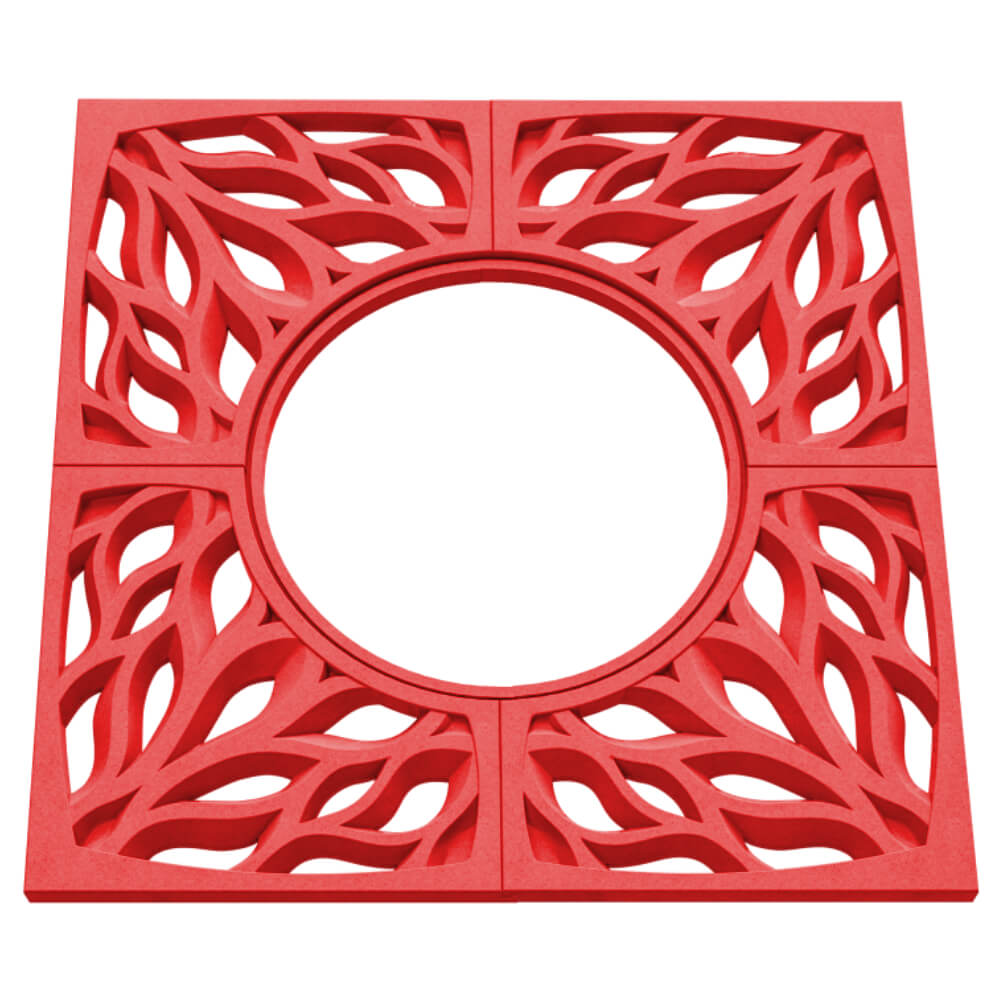 Приствольная решетка для дерева ZKING CRUST 1.2х1.2м Красная в Грозном фото