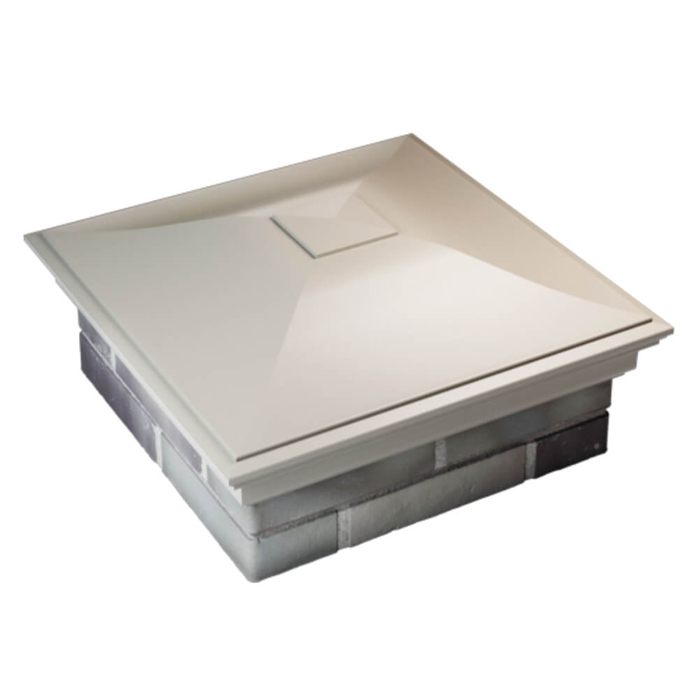 Колпак Zking Монблан Бежевый на столб 2х2 кирпича (515х515мм) Грозный фото