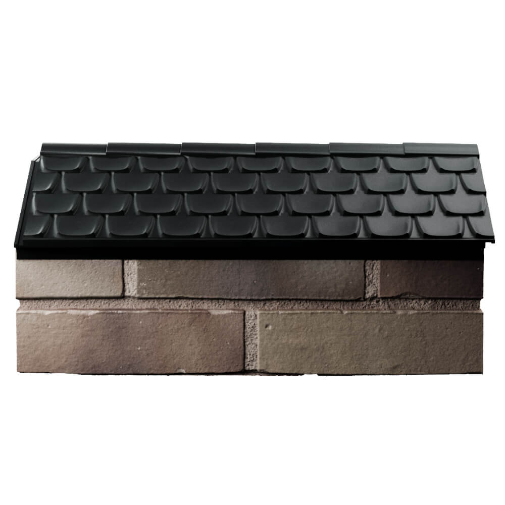 Парапет Zking Эльбрус Черный с посадкой на 1 кирпич (255мм) в Грозном фото