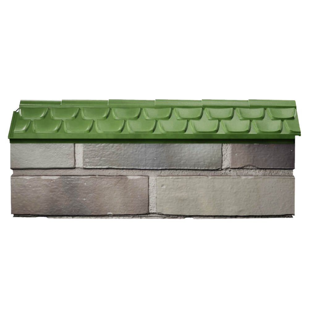 Парапет Zking Эльбрус Зеленый с посадкой на 0.5 кирпича (130мм) в Грозном фото