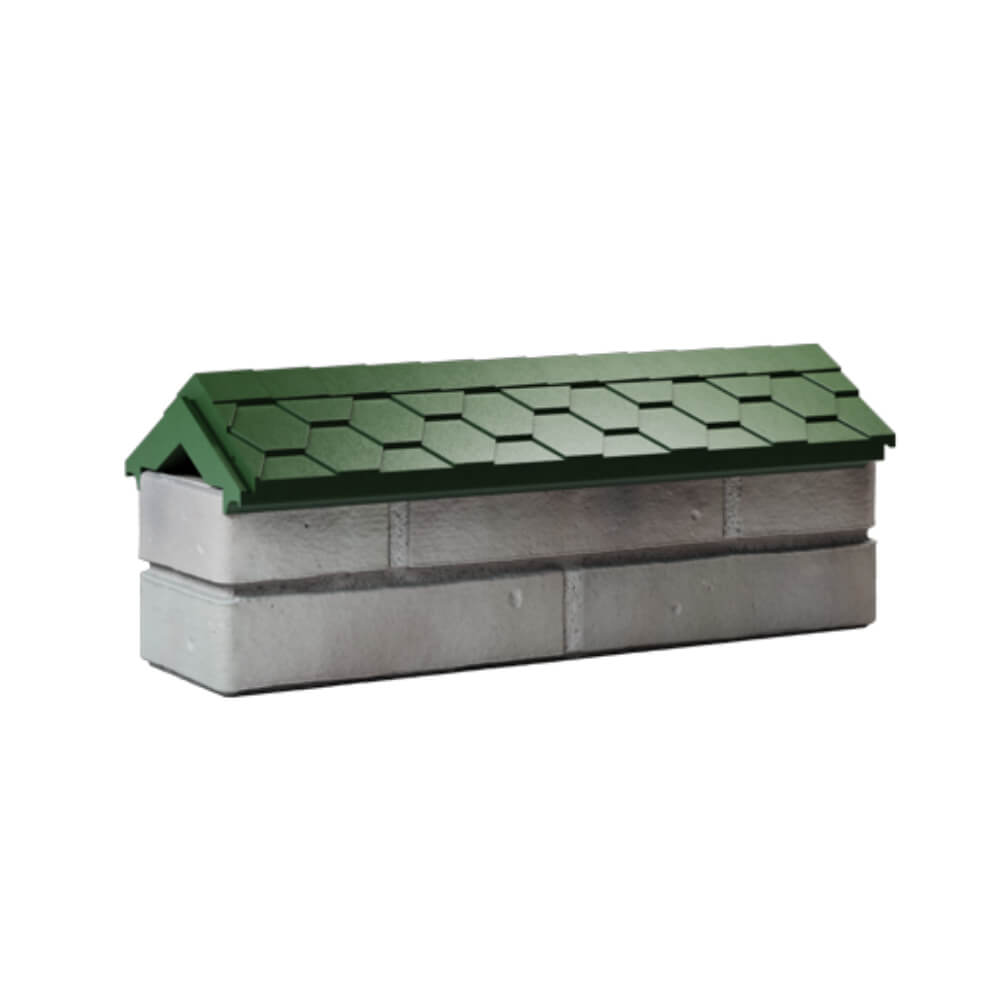 Парапет Zking Эверест Зеленый с посадкой на 0.5 кирпича (130мм) Грозный фото