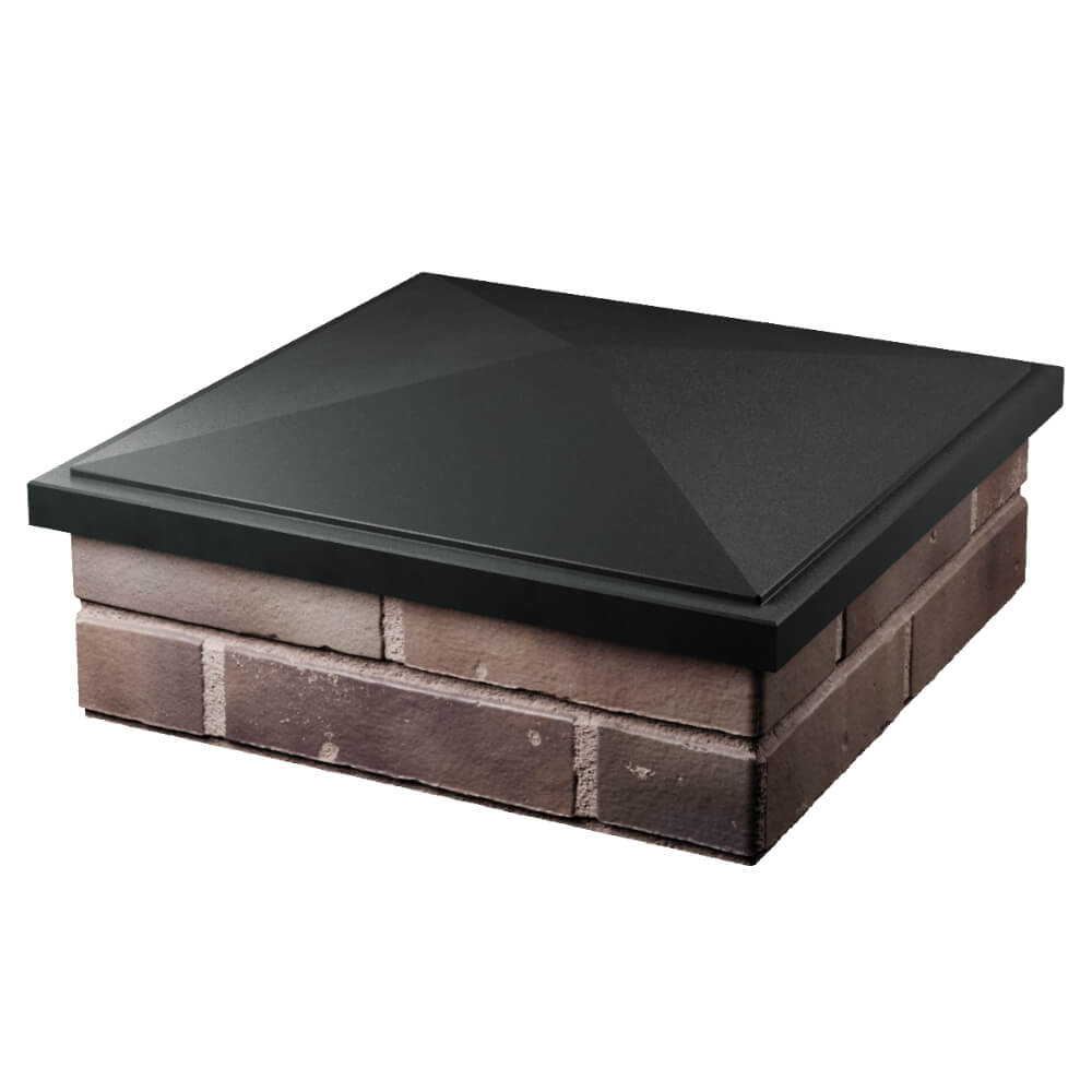 Колпак Zking БонаМоно Черный на столб 2х2 кирпича (515х515, 530х530мм) в Грозном фото