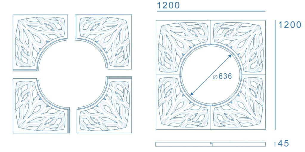 Приствольная решетка для дерева ZKING CRUST 1.2х1.2м Черная в Грозном фото