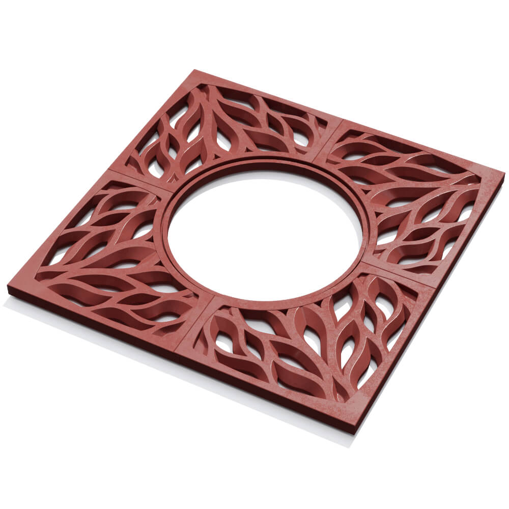 Приствольная решетка для дерева ZKING CRUST 1.2х1.2м Красная в Грозном фото