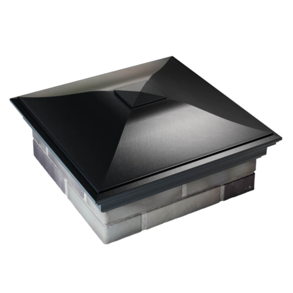 Колпак Zking Монблан Черный на столб 2х2 кирпича (515х515мм) Грозный фото