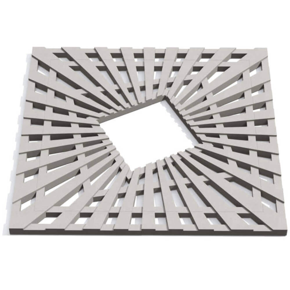 Приствольная решетка для дерева ZKING ATMOSPHERE 1.2х1.2м Бежевая Грозный фото