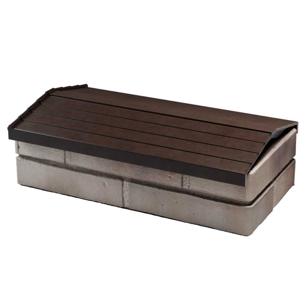 Парапет Zking Бона ХайТек Коричневый с посадкой на 1 кирпич (200/225/255мм) в Грозном фото