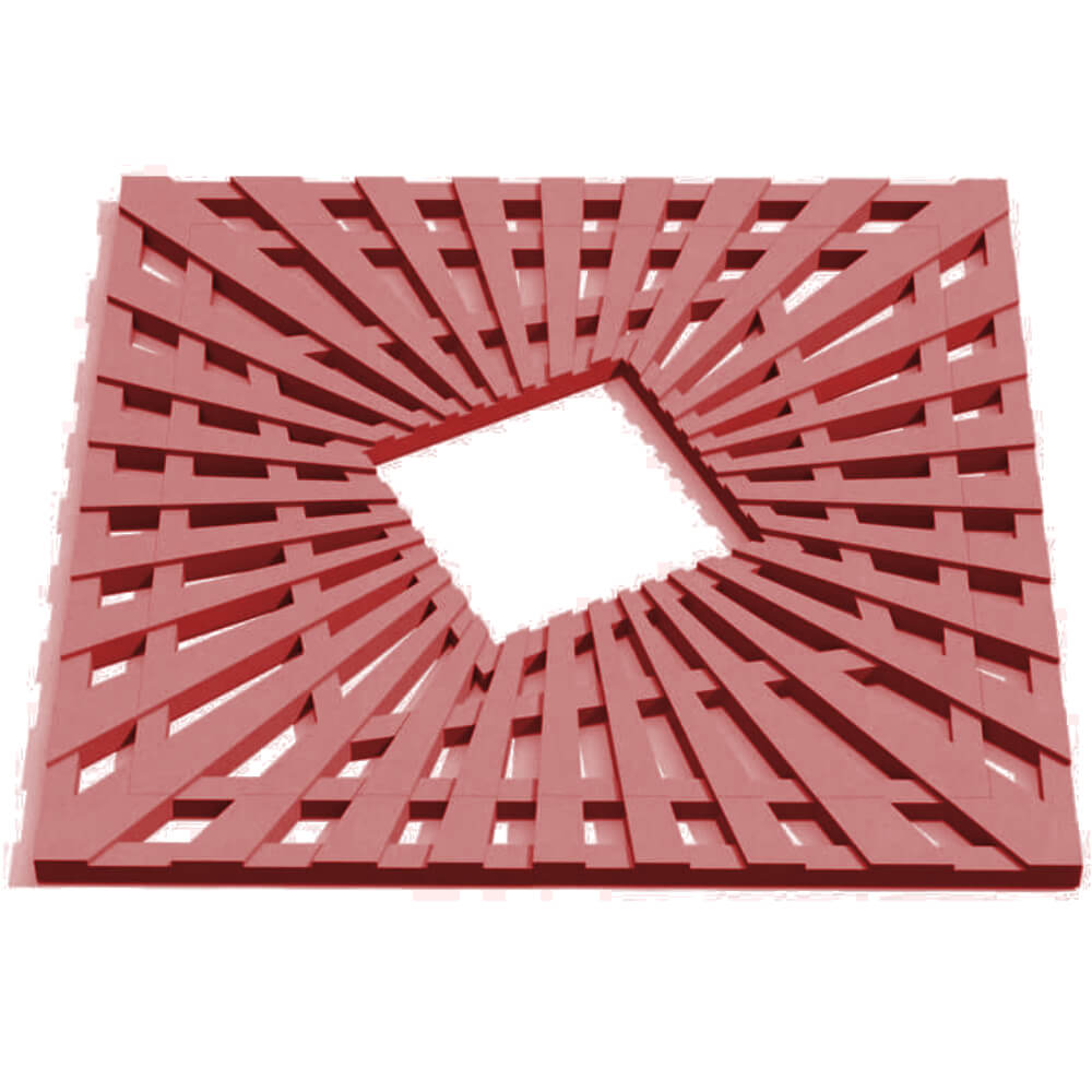 Приствольная решетка для дерева ZKING ATMOSPHERE 1.2х1.2м Красная Грозный фото