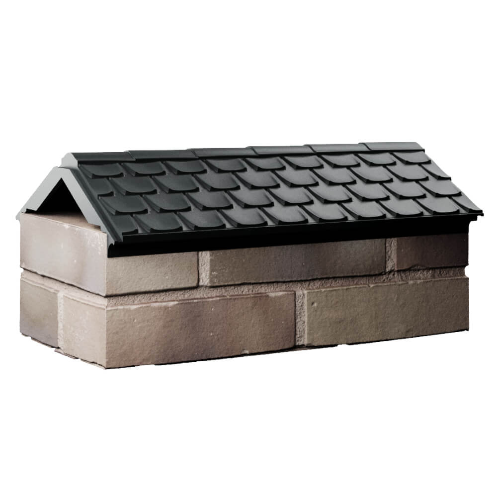 Парапет Zking Эльбрус Черный с посадкой на 1 кирпич (255мм) Грозный фото