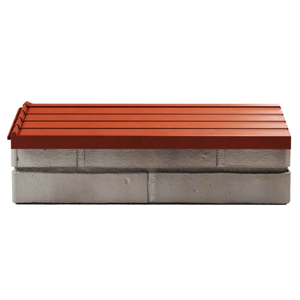 Парапет Zking Бона ХайТек Красный с посадкой на 1 кирпич (200/225/255мм) в Грозном фото