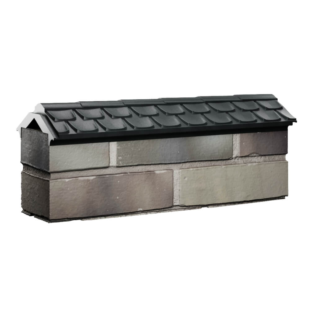 Парапет Zking Эльбрус Черный с посадкой на 0.5 кирпича (130мм) Грозный фото