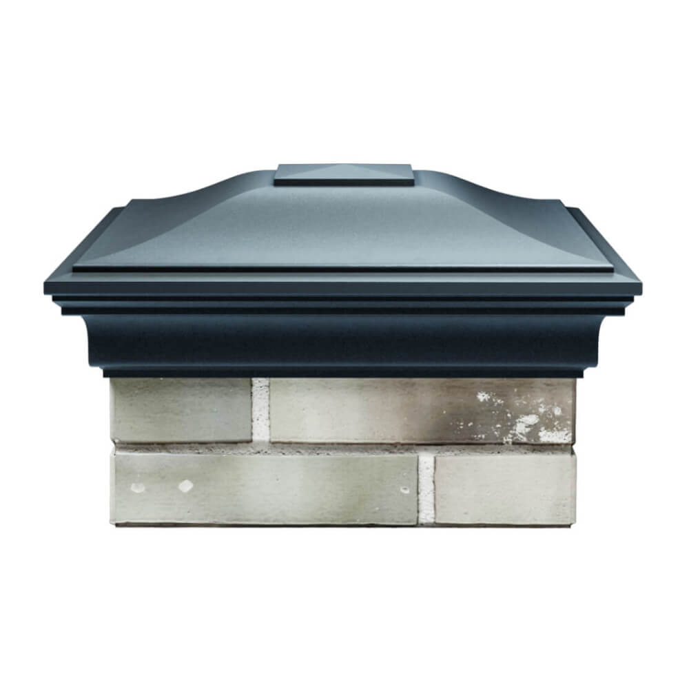 Колпак Zking Монблан Серый на столб 1.5х1.5 еврокирпича 0.7НФ (355х355мм) Грозный фото